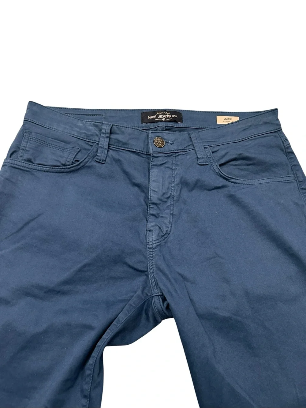 Mavi Zach Straight Leg Men's Slate Blue Pants 34/36 Stretch Twill Jeans Casual